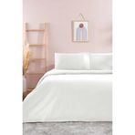 Taç nd_8696048525838 Basic Ranforce Çift Kişilik Nevresim Takımı - Beyaz,100 x 200 Çok Renkli