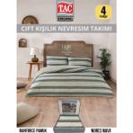 Taç Nores Maviranforce Çift Kişilik Nevresim Takımı 200X220 cm - 200 x 220 cm