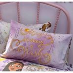 Taç Outlet Disney Magic Wish Pamuk Yastık Kılıfı 2 Adet - 50x70 - Açık Lila