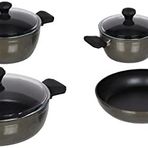 TAÇ Pierre Cardin 1500023294 Graniks Diamond Cook 7 Parça Tencere Seti, Gri