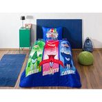 TAÇ PJ Masks Power Up Standart Pamuk-Polyester Nevresim Takımı, Çok Renkli, Tek Kişilik