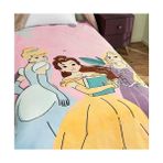 Taç Princesses Fun And Çizgi Film Karakteri Pamuk-Polyester Karışım Battaniye, Pembe, Mavi, Mor, Sarı, Tek Kişilik - 2328M - 1 x 32 x 27 cm