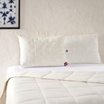 Taç Pure Cotton Kapitoneli%100 Pamuk Yastık, Beyaz, 50x70 cm