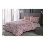 Taç Rain Pembe Pamuk Saten 200 x 220 cm Çift Kişilik Nevresim Takımı