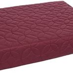 TAÇ Ranforce Basic Düz Polyester Yatak Örtüsü, Bordo, Tek Kişilik