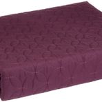 TAÇ Ranforce Basic Düz Polyester Yatak Örtüsü, Mor, Tek Kişilik