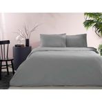 TAÇ Ranforce Basic Standart Pamuk Nevresim Takımı, Gri, Queen Size
