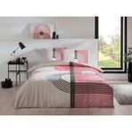 Taç Ranforce Çift Kişilik Nevresim Takımı Lastikli Çarşaf 160X200CM - Pembe - 160 x 220 cm