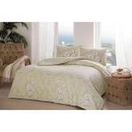 Taç Ranforce Tek Kişilik Nevresim Takımı Lily Bej - 160 x 220 cm - Acı Kahve