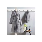 Taç Ritmo Pamuk L/xl Bornoz Set Antrasit