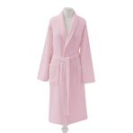 TAÇ Şalyaka Düz Pamuk Bornoz, Pembe, L/XL