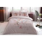 Taç Saten Çift Kişilik Nevresim Takımı - Pembe 1 - 200 x 220 cm