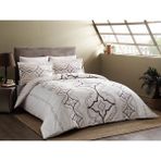 Taç Saten Delux Nevresim Takımı Ginza Mürdüm Çift Kişilik - 200 x 220 cm