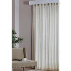 Taç Saten Güneşlik Perde Düz Dikiş Kullanıma Hazır Krem - 290 x 255 cm