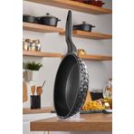 Taç Siyah 28 cm Bella Dokum Tava