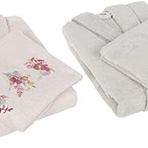 Taç Soft Bamboo Darla Somon Taş Çift Kişilik Bambu Aile Seti