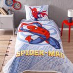 Taç Spiderman Justice Lisanslı Tek Kişilik Pike Takımı - Mavi