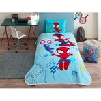 TAÇ Spidey Amazing Team Standart Pamuk Nevresim Takımı, Mavi, Tek Kişilik