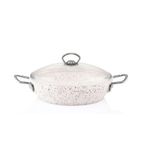 Taç TAC-3481 Gravita Döküm 22 cm Beyaz Derin Tencere