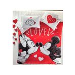 Taç Taç Disney Minnie Mickey Lovely Pamuk Lisanslı Nevresim Takımı