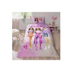 Taç Taç Lisanslı Barbie Shine Pamuk Tek Kişilik Nevresim Takımı