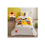 Taç Taç Lisanslı Disney Minnie&Mickey BotanicTek Kişilik Pamuk Pike Takımı
