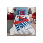 Taç Taç Lisanslı Spiderman Web Tek Kişilik Pamuk Pike Takımı