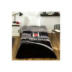 Taç Taraftar Lisanslı Tek Kişilik Battaniye (160X220)-Beşiktaş Kartal
