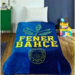 Taç Taraftar Lisanslı Tek Kişilik Battaniye (160X220)-Fenerbahçe Palamut Logo