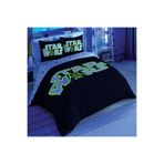 Taç TYC00292889038 Disney Star Wars Glow Pamuk Lisanslı Nevresim Takımı,200 x 220 Siyah