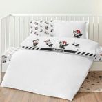 Taç Yeni Sezon Lisanslı Beşiktaş Bebek Nevresim Takımı Strıp Baby - 100 x 150 cm - Beyaz