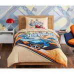 Taç Yeni Sezon Lisanslı Hot Wheels Winner Nevresim Takımı - Sarı - 160 x 220 cm