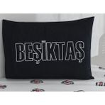 Taç Zorluteks Out Beşiktaş Bjk Desenli % 100 Pamuk Kumaş 2 Adet Yastık Kılıfı 50X70 cm - Siyah - Beyaz - 50 x 70