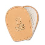 Tacco Footcare Topuk dolgusu, ayağa uygun şekil, ayakkabı ve çizme için tabanlık, kendinden yapışkanlı, topuk desteği, ayakkabı astarı Bej Size: 41-43 EUR
