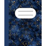 Taccuino di Lusso a Righe A5 – Elegante e Versatile per Scrivere, Prendere Appunti e Tenere un Diario: Copertina Elegante Oro e Blu | 120 Pagine a ... A5 | Ideale per Scuola, Lavoro e Creatività