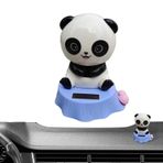 Tacery Araba Kontrol Paneli Dekorasyonları, Kontrol Paneli Dekorasyonları | Sevimli Dans Eden Panda Bebek Figürü - Güneş Enerjili Araba Kontrol Paneli Dans Eden Bebek, Sallanan Kafa Oyuncak, Sallanan