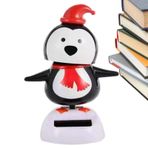 tacery Güneş Dans Figürleri,Noel Güneş Oyuncakları Dans Süsleri | Sevimli Araba Sallayarak Kafa Bebek Elk Santa Kardan Adam Penguen Ev Ofis Araba Pencere Süslemeleri için Salıncak Figürler