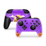 Tacky design Purple Halloween Skin for Nintendo Switch Pro Controller skin, Spooky Decals Vinyl 3m Stickers Full wrap Cover