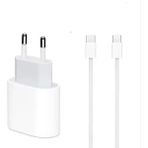 Tactech iPhone 16 / 16 Plus / 16 Pro / 16 Pro Max Uyumlu 35W Type-C Hızlı Şarj Aleti - Beyaz