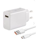 Tactech iPhone 16 Pro / 17 Pro Uyumlu USB Type-C 33W Turbo Şarj Aleti - Beyaz
