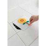Tafce Ayçiçeği Kare Silikon Kötü Koku Önleyici Gider Kapağı – Banyo, Mutfak, Balkon Lavabo Tıpası - 1 adet