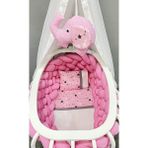 Taffy Baby Sepet Beşik Için Örgülü Uyku Seti