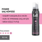 Taft Power Saç Köpüğü Isıya Dayanıklı Mega Güçlü Tutuş 150 ml Kaşmir Yumuşaklığı Sağlar