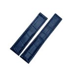 tag-heuer-carrera-uyumlu-22 x20 - mavi -deri-saat-kordonu mavi