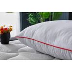 Tago Home Elegance Silikonlu Boncuk Elyaf Dolgulu Uyku Yastığı - 50 x 70 cm - Kırmızı