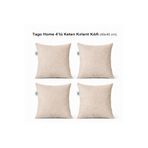 Tago Home Keten Serisi 4 lü Kırlent Kılıfı
