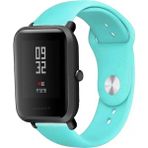 Tagomoon Amazfit Bip ve Bip Lite Akıllı Saat Uyumlu Spor Silikon Kordon - Turkuaz