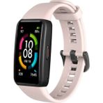 Tagomoon Huawei Band 6 Akıllı Bileklik ile Uyumlu Tokalı Silikon Kordon Kayış - Açık Pembe