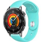 Tagomoon Huawei Watch Gt5 46MM Akıllı Saat ile Uyumlu Yumuşak Dokulu Silikon Kordon Kayış - Turkuaz