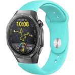 Tagomoon Huawei Watch Gt5 Pro 46MM Akıllı Saat ile Uyumlu Yumuşak Dokulu Silikon Kordon Kayış - Turkuaz